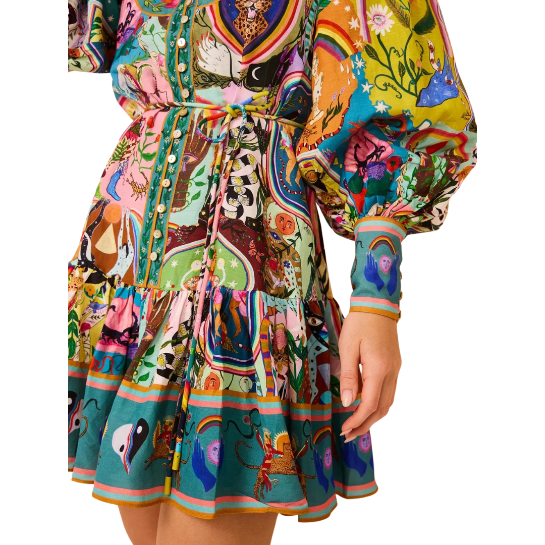 Tulum Graffiti β A Playful & Colourful Dress