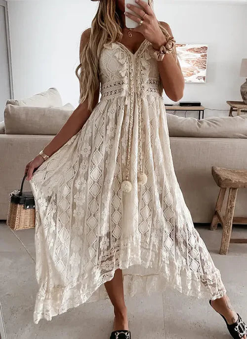 Boho White Dress - Ultimate Ibiza vibes