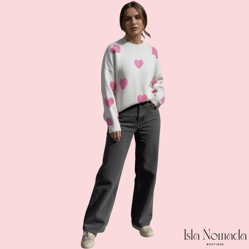 Isla Hearts - Trui van Wol in 5 kleuren