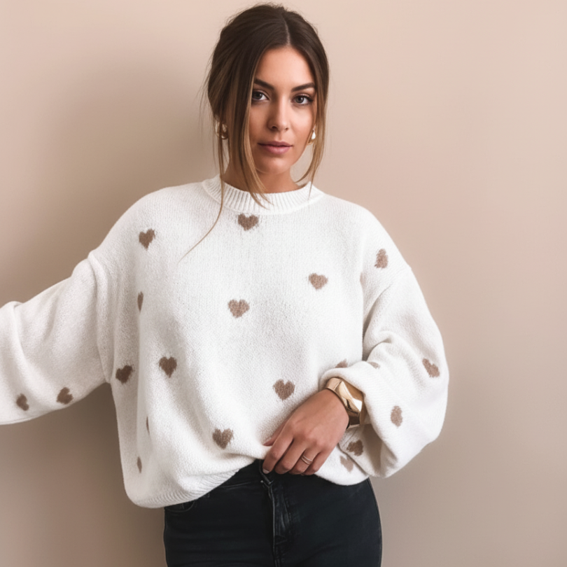 Isla Hearts Trui van Wol