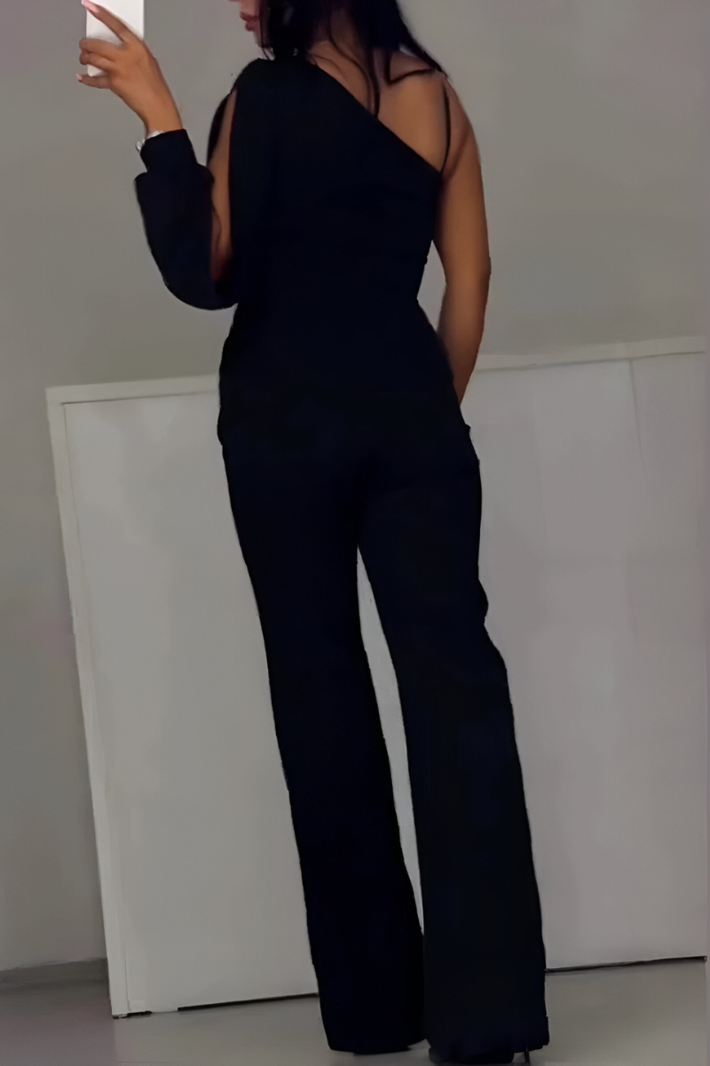 Vanessa | Moderne jumpsuit met wijde pijpen