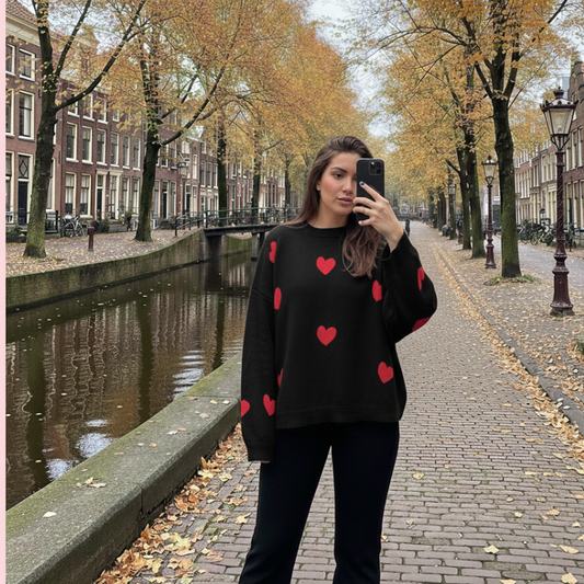 Isla Hearts - Trui van Wol in 5 kleuren