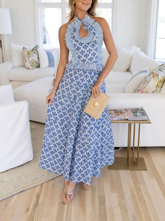 Solstice Set – Halterneck & Flow Skirt with Boho Spirit