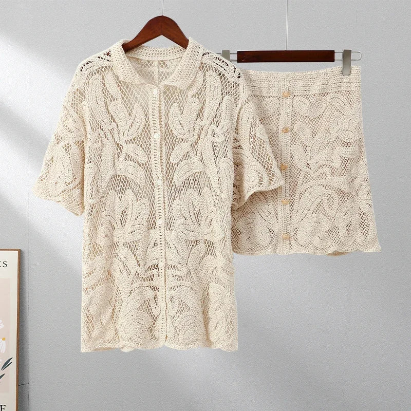 Isla Chiq - Set Blouse & Skirt