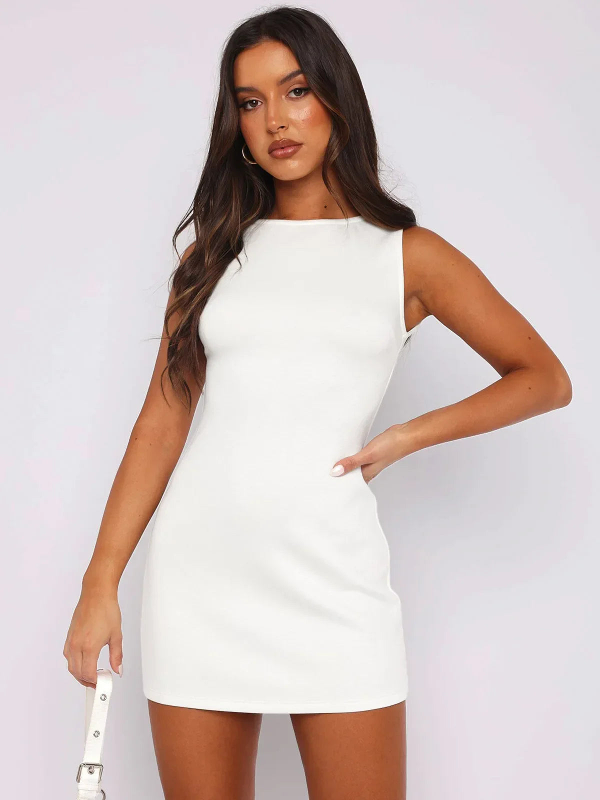 Sleeveless mini Dress - Zomerse mini jurk
