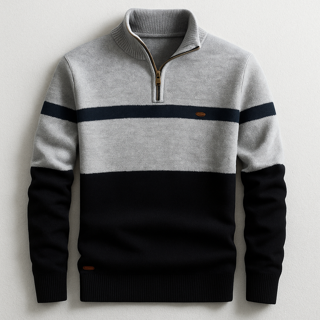 Jules – Klassieke Quarter-Zip Trui voor Heren